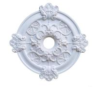 snowchecking Ceiling Medallion, Modern Round PU Ceiling Medallion Light Cover, Ceiling Rose, Decorative Fan Base Mounting Plate Home Lighting Fixture