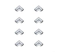 snowchecking Chain Link Fence Gate Corner Elbow, Aluminum Alloy Fitting, 90-Degree Joint Kit for Secure Residential Gardens and Robust Security Enclosures, Fits 1-3/8