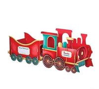 Snowchecking Christmas Present Set Present Box With Compartments For Presents Toys And Sweets, Versatile Holiday Table Centerpiece And Under Tree Display(A)