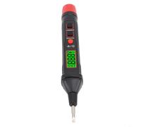 snowchecking Digital Non-Contact Voltage Detector Pen with Audible Visual Alerts, LCD Display, AC DC 12V-300V Range, Flashlight HT92
