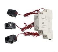 snowchecking DIN Rail Three-Phase Smart Power Monitor for Tuya, Split-Core Current Transformer 0-100A, Real-Time Energy Meter for Solar and Grid