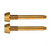 snowchecking disc brake pad hex screws,Bike Brake Pad, Retaining Pin Alloy Disc Caliper Bolt Set, Compatible with Bicycle Component Replacement Parts()(GOLD)