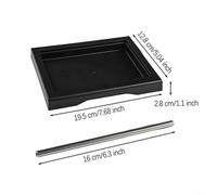 snowchecking Drip Tray Kit for Gaggia Classic Pro - Low-Profile Design with Stainless Steel Drain Tube and 6/9/12 Bar OPV Springs, Heat-Resistant ABS(2-piece set)