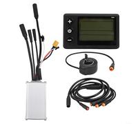 snowchecking Electric Bike Brushless Controller KitS 24V/36V/48V 250W/350W with LCD Display, Throttle for 22.2mm Handlebar, Waterproof