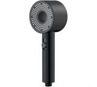 snowchecking Fine Bubble Rain Shower Head With 2-Speed Turbocharged Performance And Self-Cleaning TPR Nozzles For Consistent Water Delivery(Black)