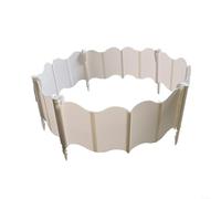 Snowchecking Flexible Landscape Edging Set Garden Border Fence For Rock Gardens Mulch Containment Outdoor Decor 20 Pieces 10 Stakes(20 white + 10 nails)