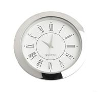 snowchecking for MINI Quartz Clock Insert 36Mm/55mm Round With Gold Or Silver for BEZEL, Roman Or Arabic Numerals, Stainless Steel Back For DIY Crafts And Home Décor Projects(55mm B)