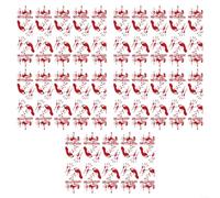 Snowchecking Halloween Table Decor Wallpaper Handprints Footprints Desktop Decoration, Reusable PE Tablecloth For Festive Gatherings(85 * 183cm)