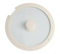 snowchecking Heat Resistant Silicone and Tempered Glass Pot Lid with Steam Release Holes, Anti-Scald Handle, Easy Maintenance(B 20CM)