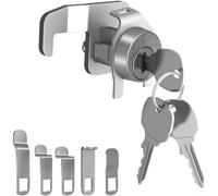 snowchecking Mailbox Lock, Zinc Alloy Lock, C9100 Replacement, Weatherproof Security for Outdoor Use, Quick 5-Minute Install, 5-Pin Tumbler Mechanism, Silver Finish,(D)