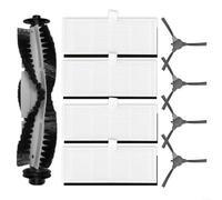 Snowchecking Main Brush, 4 Side Brushes And 4 Filters Replacement Set For INOMI LE7 SE8 Robot Vacuum Cleaner For Home Cleaning