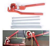 Snowchecking Manual Copper Pipe Bender Set,with 5 Spring Bending Tubes,for 6mm 8mm 10mm Aluminum Alloy Tube Up to 180 Degrees