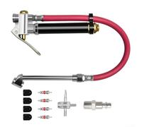 Snowchecking Mechanical Tire Pressure Gauge 10-120 PSI With Dual Head Design Air Compressor Attachment For Vehicle Maintenance(11PCS)
