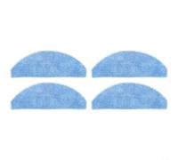 Snowchecking Microfibre Mop Cloths,for,for Tikom L8000 Plus and,for Medion X20 SW+ MD 11415, Washable Reusable Robot Vacuum Pads,for Hard Floors, 4 Pack(Quarterly Sets)