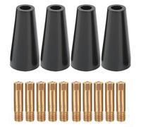 Snowchecking Mig Welder Flux Core Gasless Nozzle Tips Kit For MIG Welding Tip 0.8mm/1.0mm for 14AK,MB14,15AK,MB15 Welding Torches