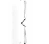 Snowchecking Modern Wave Shaped Cabinet Pull in Gold or Chrome, Zinc Alloy Drawer Handle,for Kitchen and Wardrobe, Retro for FRENCH Design, 3x3x3cm(D)