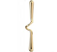 Snowchecking Modern Wave Shaped Cabinet Pull in Gold or Chrome, Zinc Alloy Drawer Handle,for Kitchen and Wardrobe, Retro for FRENCH Design, 3x3x3cm(A)
