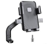snowchecking Motorcycle Phone Holder with Strong Grip for Enhanced Driving Experience (Car (Rearview Black)