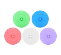 snowchecking Multicolor Silicone Fermentation Lids, Fermentation Airlock Silicone Lids with Stainless Steel Bands for Jars for Making Sauerkraut(A)