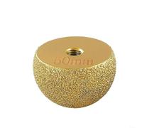 snowchecking Mushroom Head Grinding Wheel 10mm-, Brazed For Edge Polishing Tools for Angle Grinder & Drill, Stone Tile Glass Ceramic Shaping(50mm)
