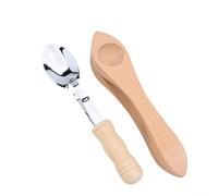 Snowchecking Musical Spoons Traditional Hand Percussion Instrument Set With Natural Wood Handle For Folk Music Playing