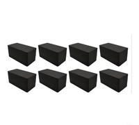 Snowchecking Outdoor Magnetic Curtain Weights 16 Piece Set with Rust-Proof Plastic Coating,for Securing Curtains, Tablecloths, Banners in Garden, Patio and Shower(black)