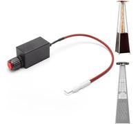 snowchecking Pulse Igniter for Outdoor Gas Heater, Flame-Retardant ABS Electronic Button with Wire, Replacement Parts for Patio Heaters & Fire Tables, Black