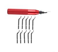 Snowchecking RB3000 Deburring Tool With 10PCS BK3010 HSS BladesStorage Handle Cross Holes Deep Holes Straight Curved Edges For 3D Printing