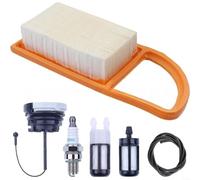 snowchecking Replacement Air Filter Kit Compatible with BR500 BR550 BR600 BR700 Leaf Blowers, High Efficiency Dust Filtration for Enhanced Engine Performance, Orange