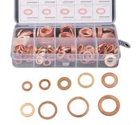 Snowchecking Seal Washer Kit Diesel Injector Copper Seal Washer Installation Kit 200Pcs