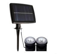 Snowchecking Solar Pond Lights Outdoor Waterproof IP68 Pond Spotlight With 90° Adjustable Angle Auto On/Off Landscape Lighting For Fish Tank Path Decoration(2)