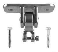 Snowchecking Stainless Steel 304 Swing Hanging Hook with Fork-Style Design for Outdoor Rocking Chairs and Yoga Installations, Black(B)