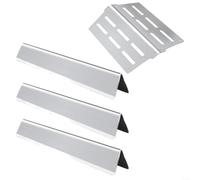 snowchecking Stainless Steel BBQ Grill Replacement Parts for Weber for Genesis 300 Series (2011-2016), Heat Deflector Bars E-310 E-320 S-330, 4-Pack