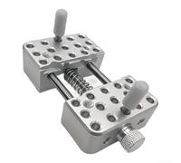 snowchecking Table Bench Vise for Mini Drill Press, 6061 Aluminum Alloy Clamp with Adjustable Jaws 2.4-58mm, for Jewelry Watch Repairing and DIY Crafts