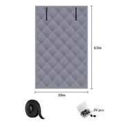Snowchecking Window Insulation Kit Triple Layer Thermal Window Cover Oxford Fabric Insulation Curtain Set with Installation Kit Multiple Sizes to Keep Warm and Heat Retention(39in x 63in)