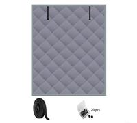 Snowchecking Window Insulation Kit Triple Layer Thermal Window Cover Oxford Fabric Insulation Curtain Set with Installation Kit Multiple Sizes to Keep Warm and Heat Retention(47in x 63in)