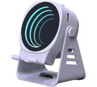Snowchecking Wireless Induction Speaker with RGB LED Lights, BT53 Portable for MINI Speaker with Phone Holder, HD Sound,for Desk Party(Purple)
