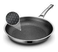 SNOWCLAD 1-Piece Hybrid Stainless Steel Skillet, Induction Compatible Installation required