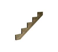 Snowdon Timber 5 Step Treated Decking Riser (T) 48mm (W) 250mm (L) 1455mm