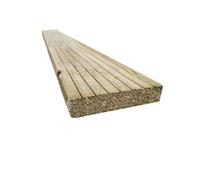 Snowdon Timber Factory Reject Treated Decking Board (L) 2.4m (W) 120mm (T) 25mm 10 Pack