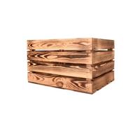 Snowdon Timber Flamed Wooden Storage Crate (L) 50Cm (W) 40Cm (H) 30Cm - Pack Of 10
