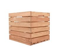 Snowdon Timber Natural Wooden Storage Crate (L) 37.5Cm (W) 33Cm (H) 32.5Cm - Pack Of 2
