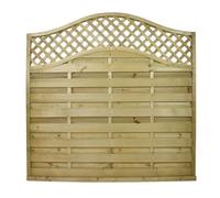 Snowdon Timber Omega Lattice Top Fence Panel (H) 1.8M (W) 1.8M