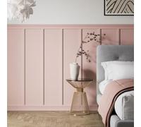 Snowdon Timber Primed MDF Shaker Style Wall Panel Kit (T) 9mm (W) 30mm (L) 1200mm - Pack of 2