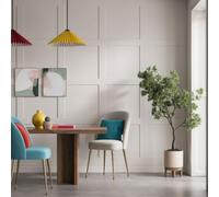 Snowdon Timber Primed MDF Shaker Style Wall Panel Kit (T) 9mm (W) 97mm (L) 1200mm - Pack of 5