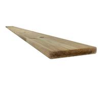 Snowdon Timber Treated Extra-Wide Decking Board (T) 21mm (W) 145mm (L) 2.4M - Pack Of 10
