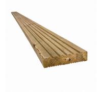 Snowdon Timber Treated Reject Decking Board (T) 25mm (W) 120mm (L) 2.4M - Pack Of 10