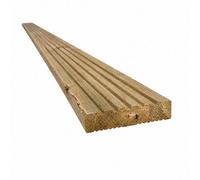 Snowdon Timber Treated Reject Dual Sided Decking Board (T) 24mm (W) 120mm (L) 1.8M - Pack Of 25