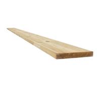Snowdon Timber Treated Reject Extra-Wide Decking Board (T) 27mm (W) 145mm (L) 2.4M - Pack Of 8