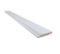 Snowdon Timber White Primed Mdf Torus Ogee Skirting Board (T) 18mm (W) 144mm (L) 2.4M - Pack Of 2